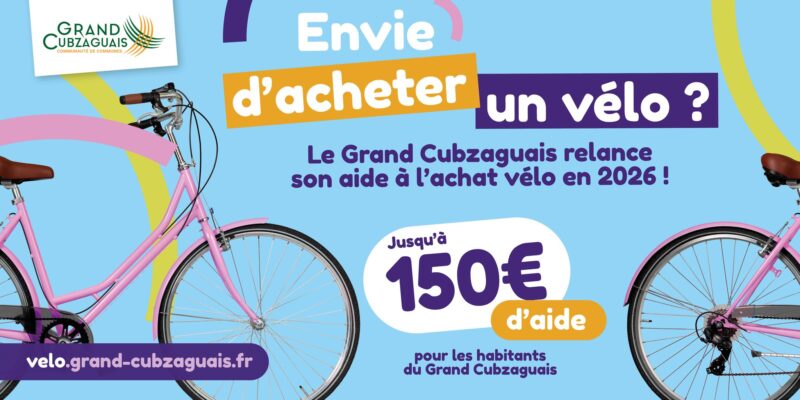 aides achat vélo grand cubzaguais